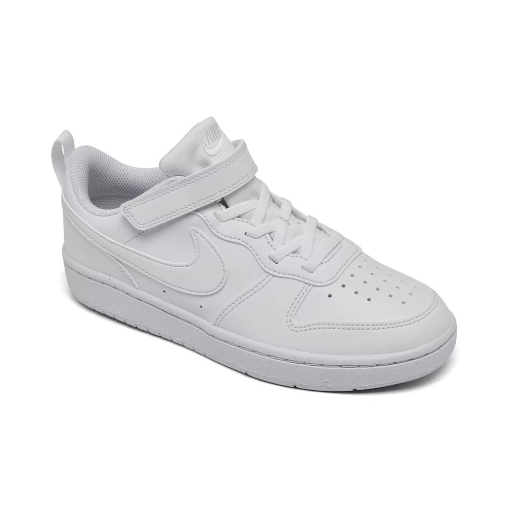 NWT Nike Kids Court Borough Low Recraft Adjustable Strap Casual Sneakers Size 3